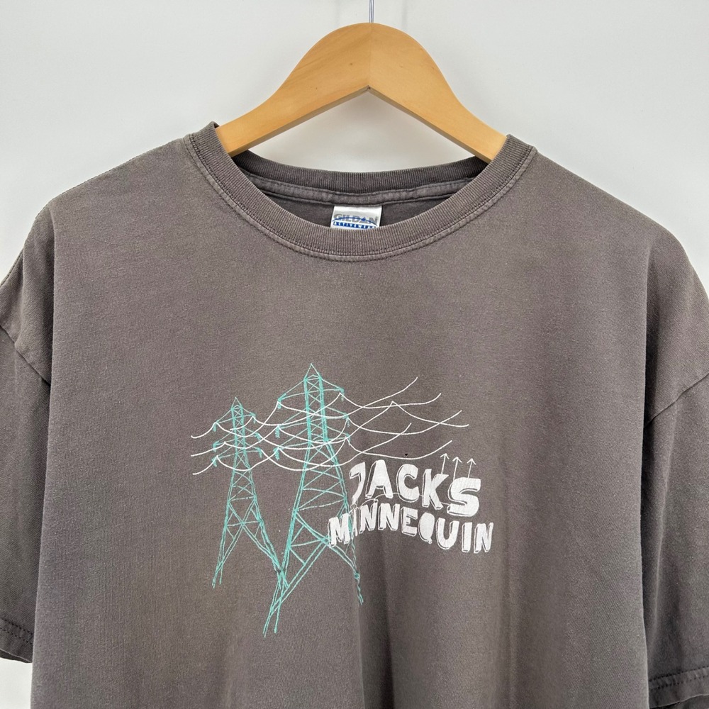 Vintage Jacks Mannequin Band Shirt XL Gray Early 2000s Emo Rock Tee Gildan